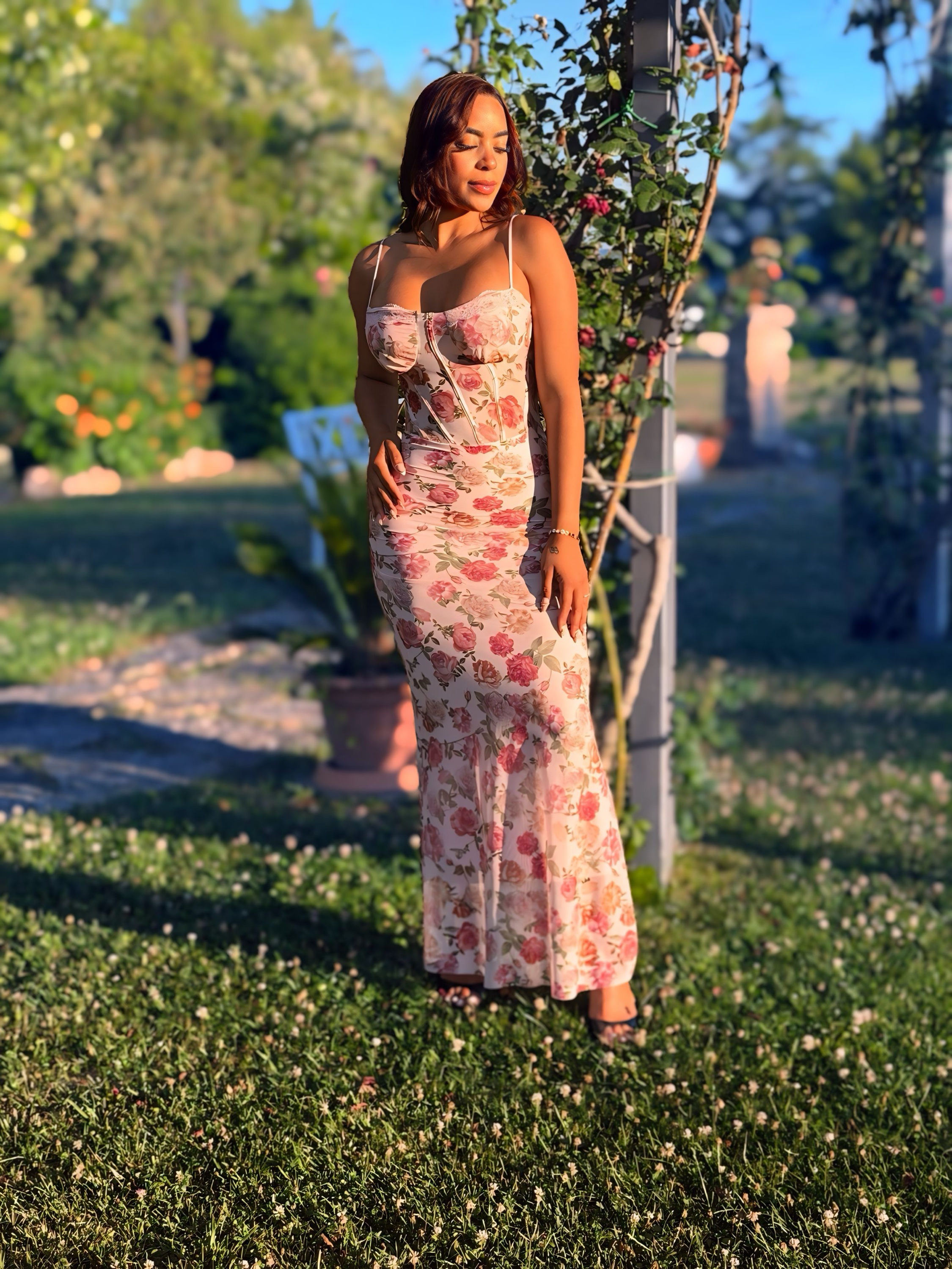 Rosa Encantada Maxi Dress
